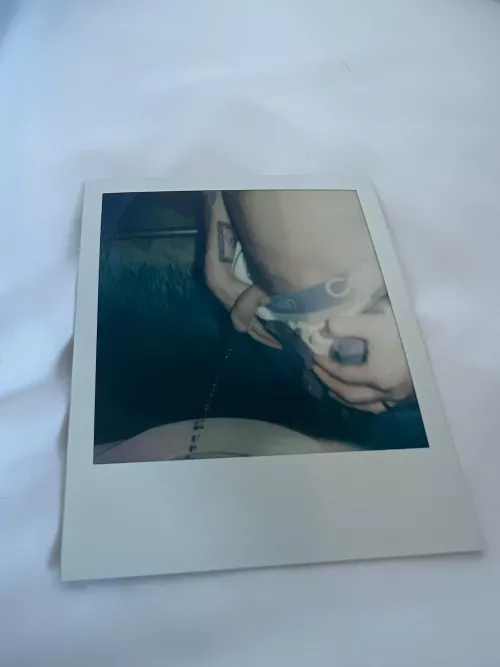 Friends took my pic while I pissed 