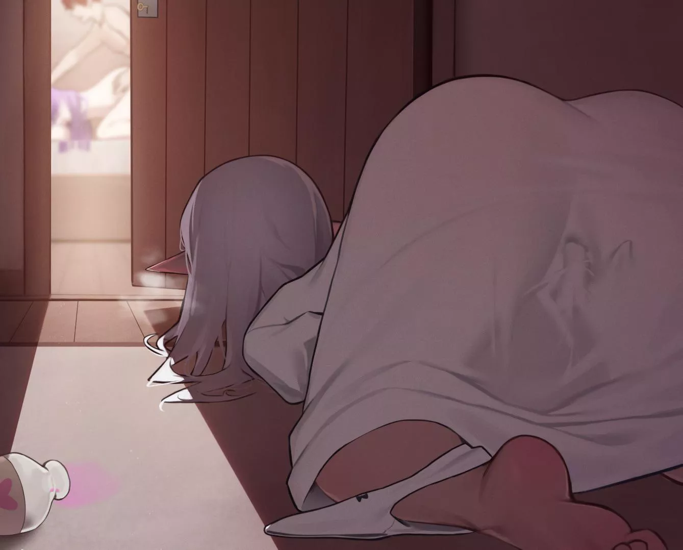 Frieren watches her two students (Yzr)