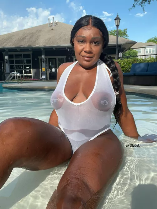 I forgot my swimsuit is see thru when wet