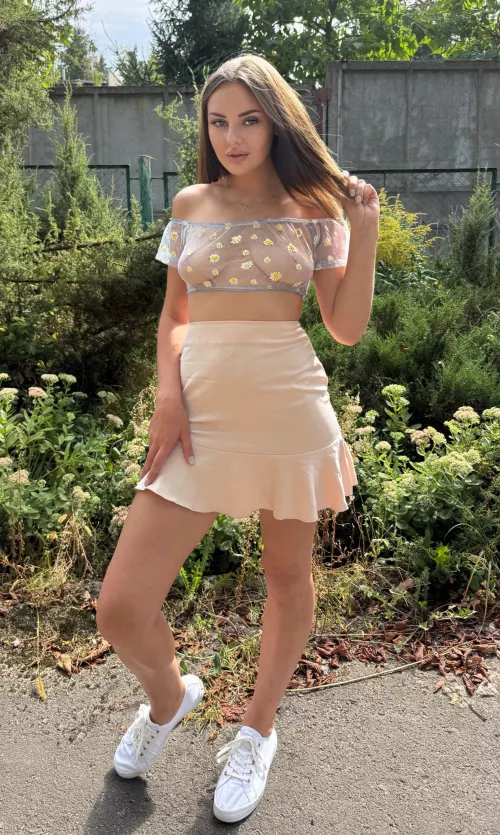 I like to collect glances from men passing by, especially if they are walking with their wives