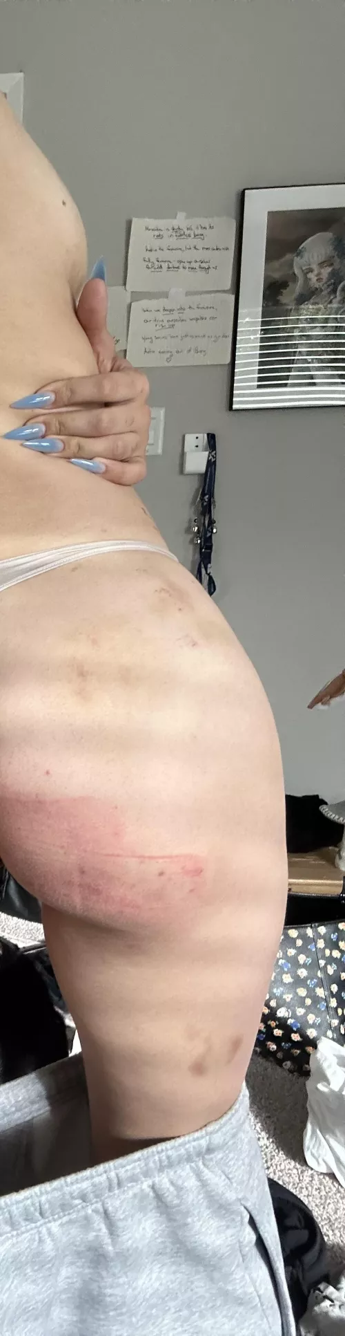 I love when he uses the belt on me