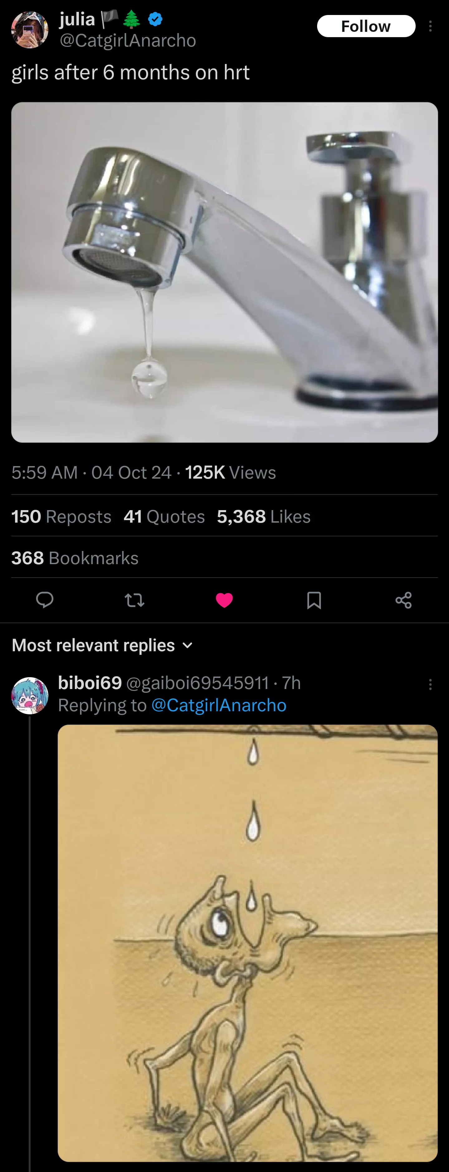 it's just a trickle now 