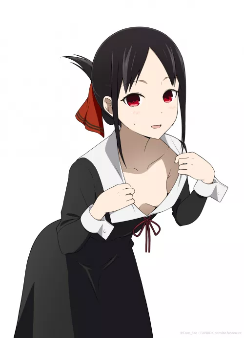 Kaguya Going To School Without A Bra 