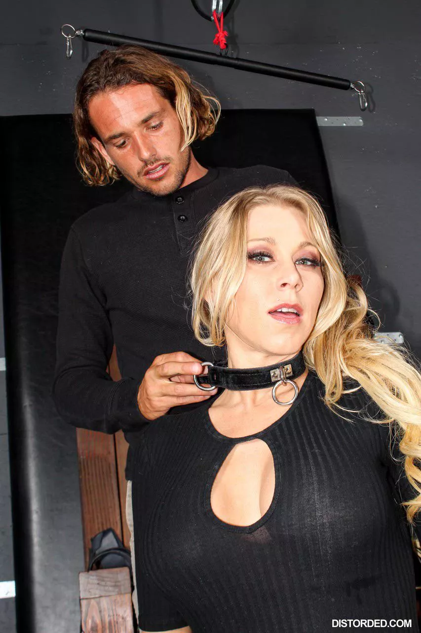 Katie getting collared 