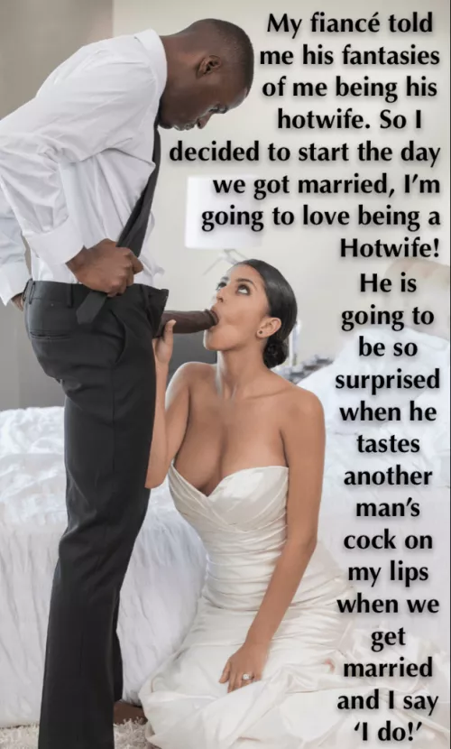 Looks like the groom is getting a early wedding present. 