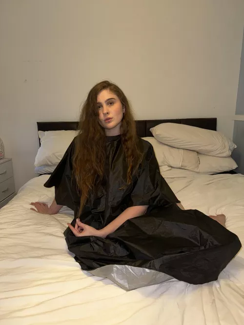 My super long hair in a cape