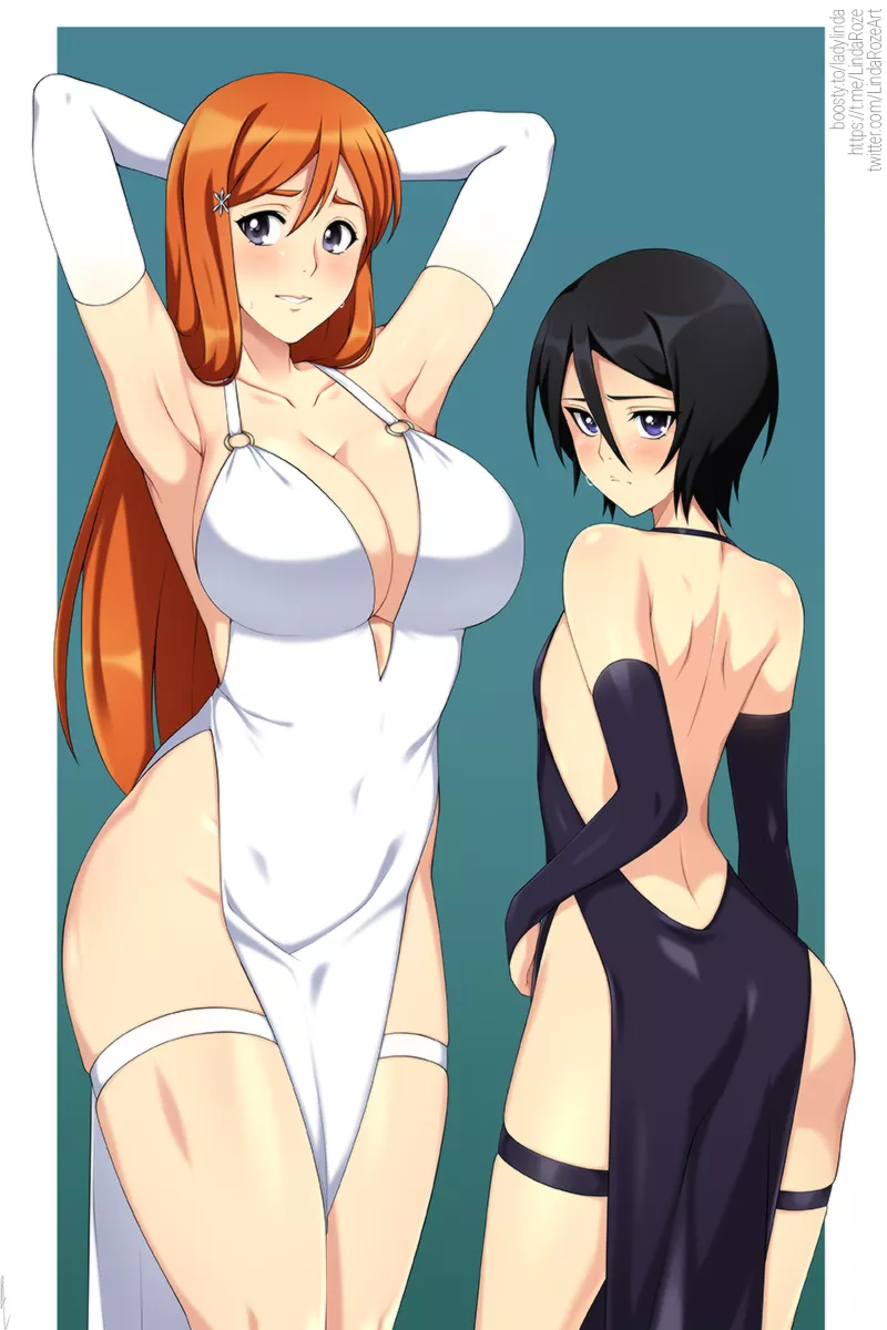 Orihime and Rukia (LindaRoze)