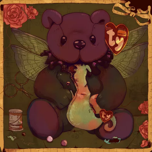 Part 3 in “Classical art Reimagined as Beanie Babies” series by Patch Parsons