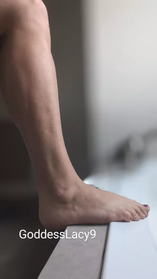 Perfectly sculpted legs you can worship