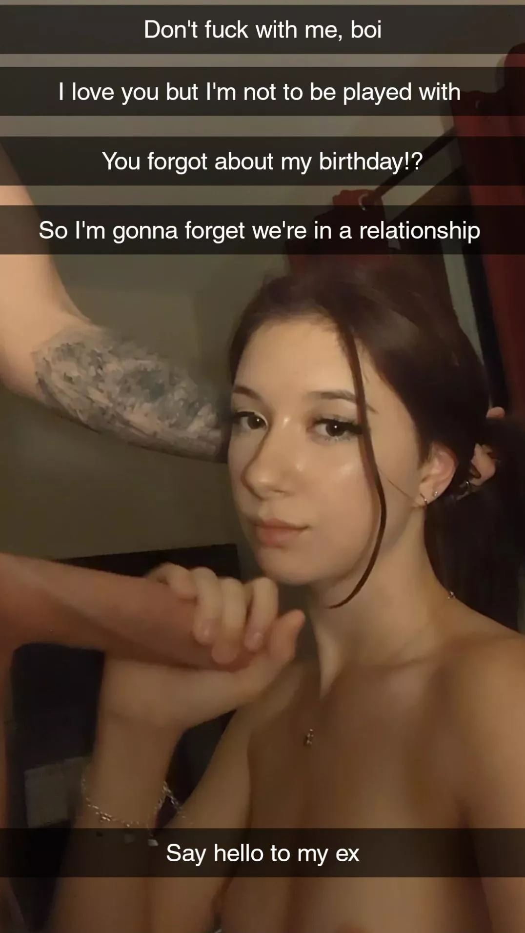 Petty girlfriend cheats with her ex because you forgot about her bf