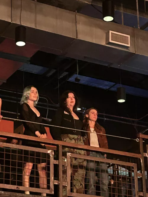 Phoebe with Lucy and Julien last night