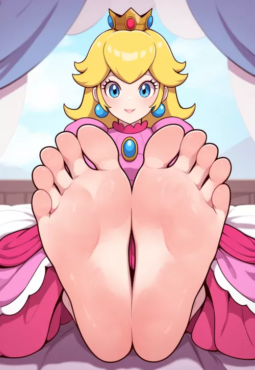 Princess Peach from Super Mario Bros.