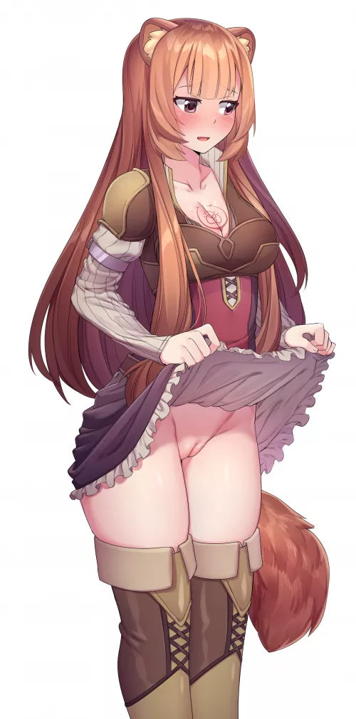 Raphtalia showing her pussy 