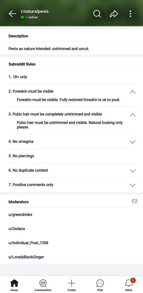 SOME OF Y'ALL POSTING YOUR HAIRLESS CROTCH IN THIS GROUP..READ THE DAMN RULES & GO ELSEWHERE WITH YOUR PREPUBESCENT LOOKING PICS!!