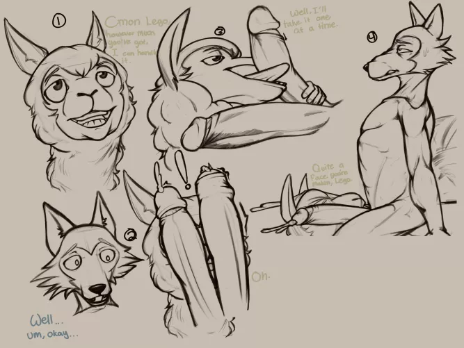 Tem and Legoshi (SerpentineBastard)