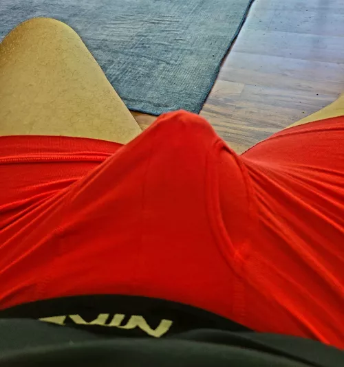 Today's the red Nikes