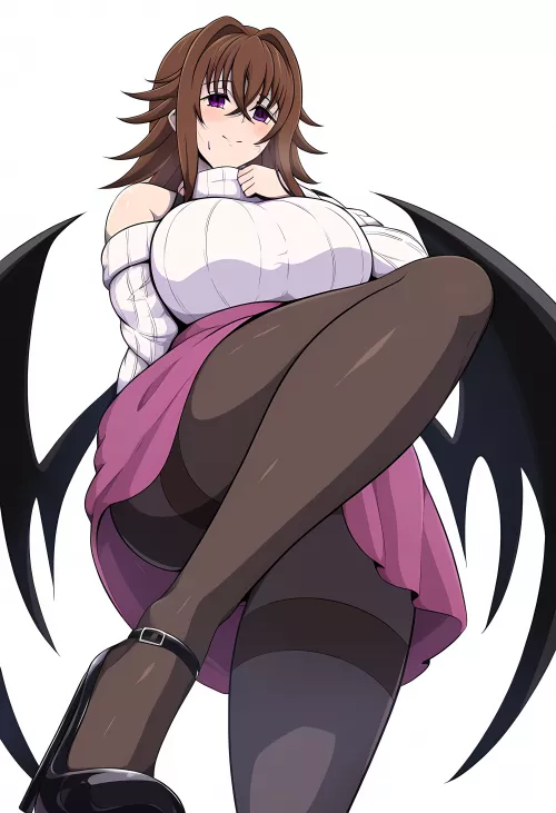 Venelana Gremory [Devil] [Femdom] [Feet] [Virgin Killer Sweater] [High Heels] [Sweat]