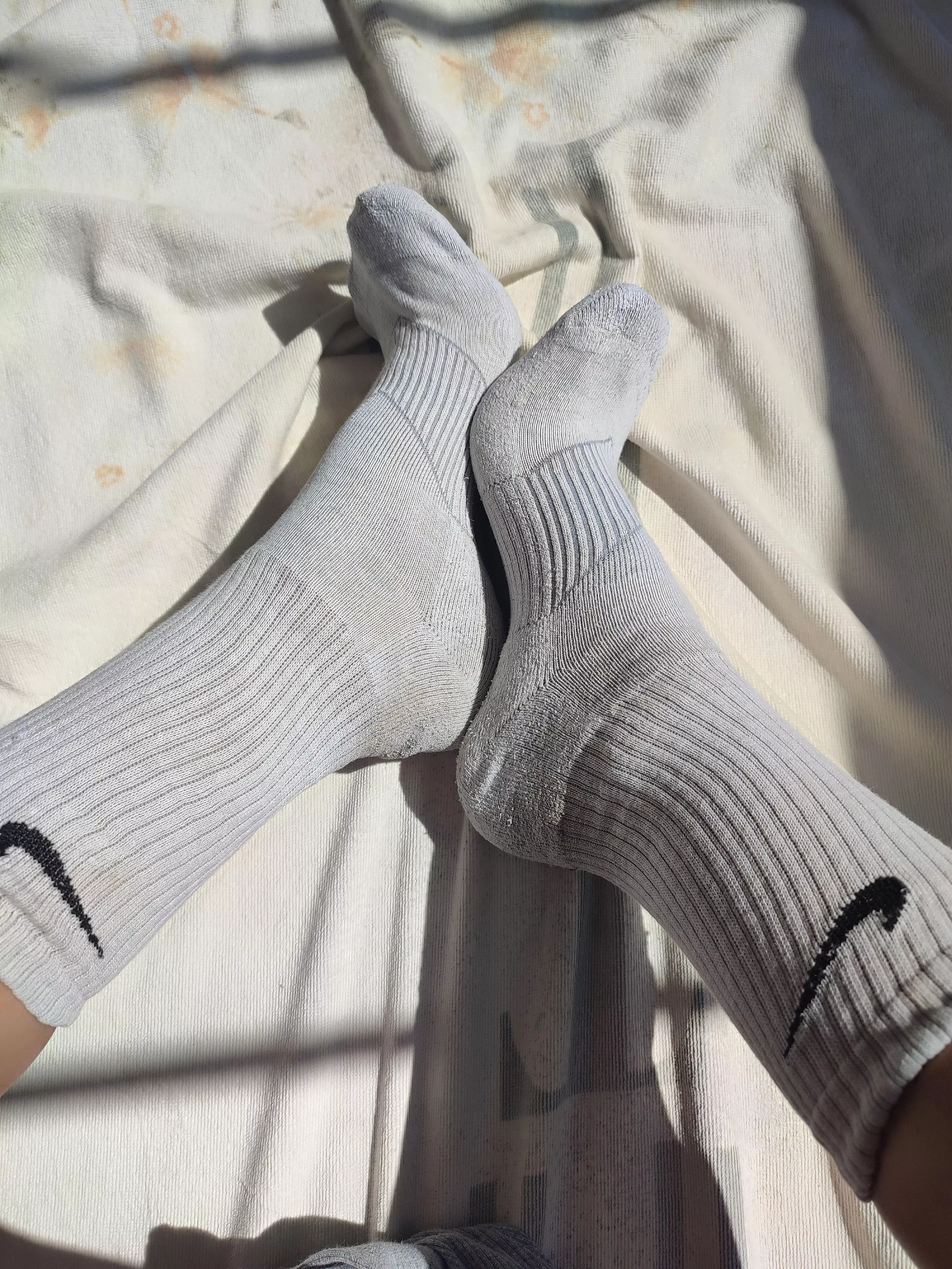 Wanna see what's underneath my sweaty socks? 😍