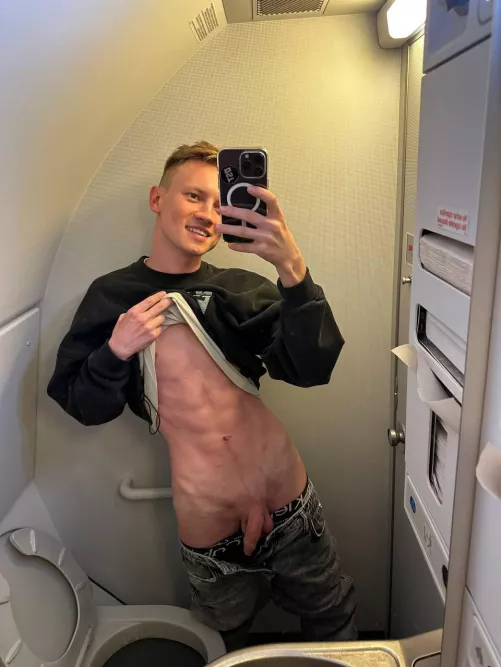 would you like to lock yourself in the toilet with me?