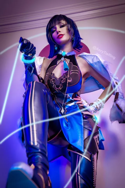 Yelan cosplay by Aery Tiefling [OC]