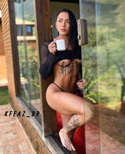 A beautiful view and a cup of coffee to start the day off right @karenfeaz2