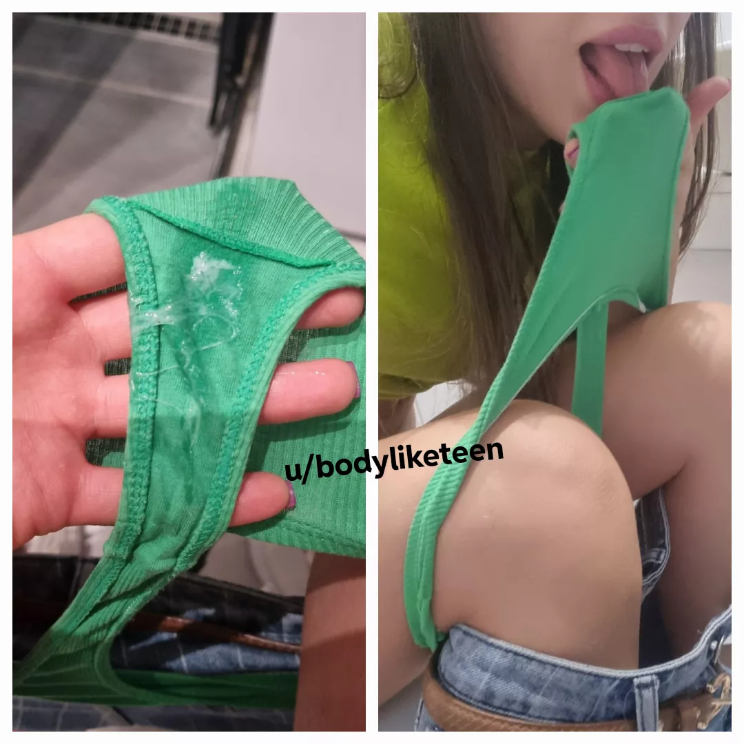 Am I crazy that I love licking my grooly panties :) ? 