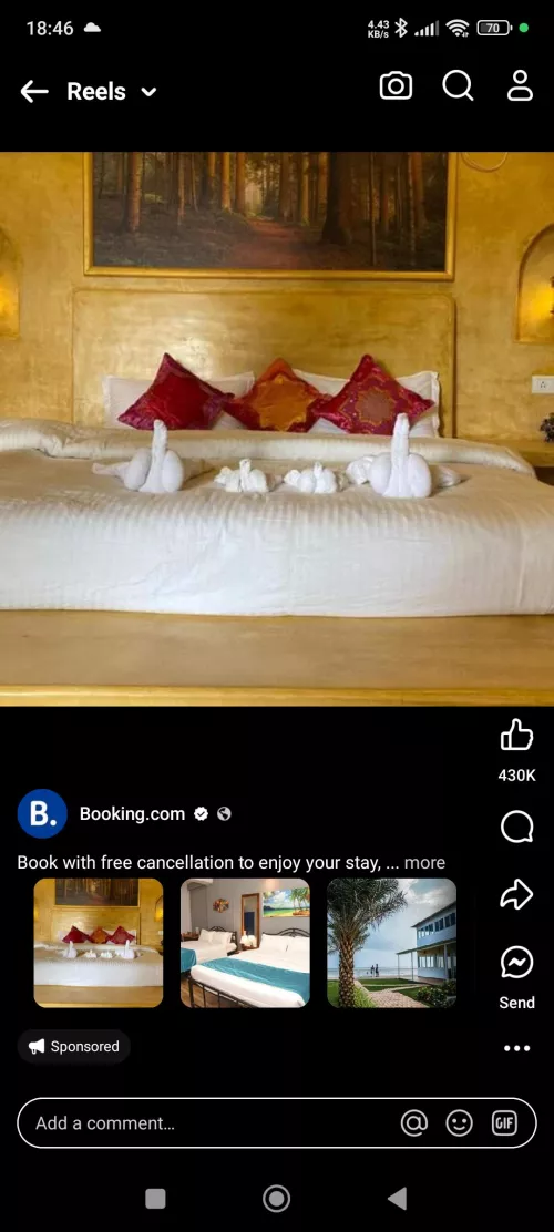 Booking.com ad