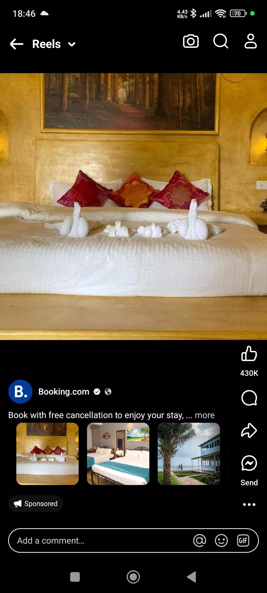 Booking.com ad