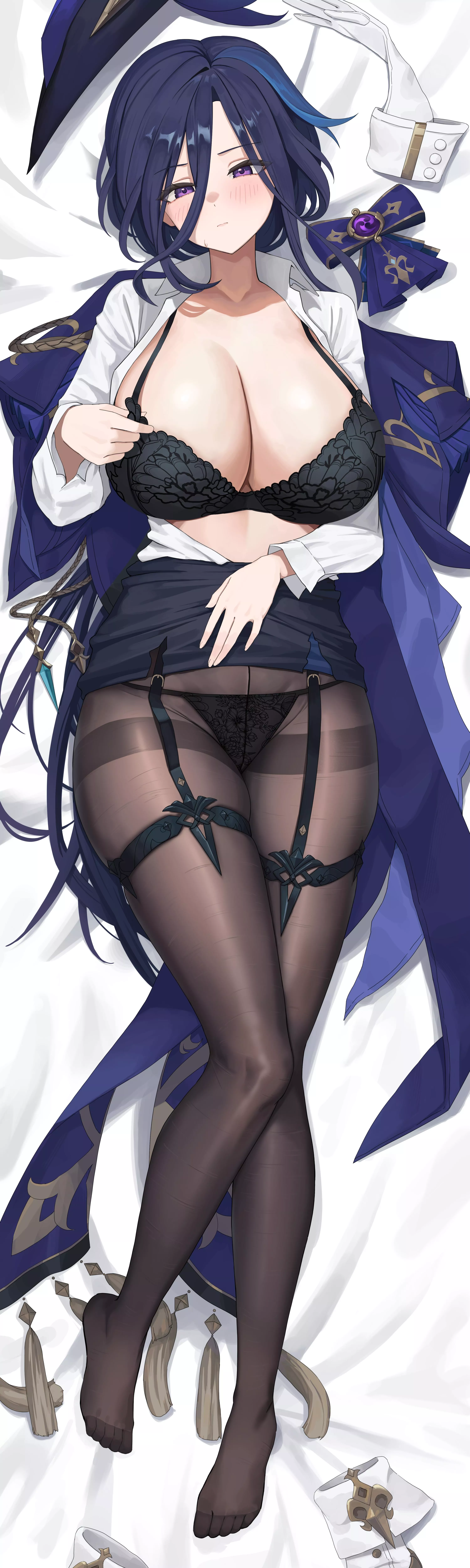 Clorinde showing her lingerie