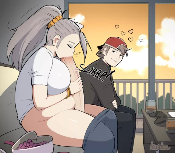 David and Natasha flirting (again)