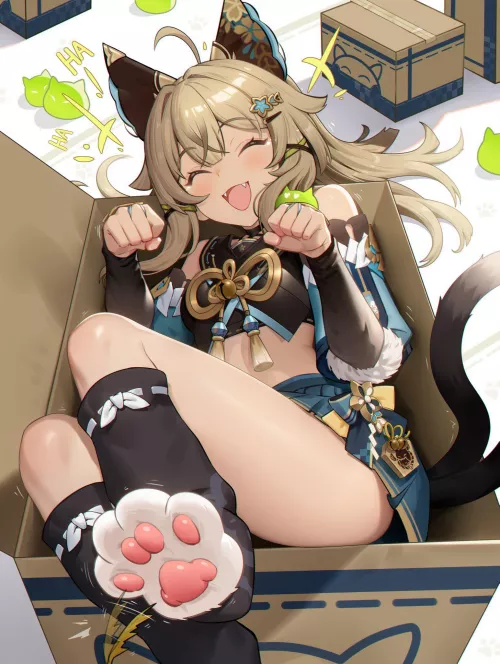 HA , don't touch them,please! They're ticklish!！