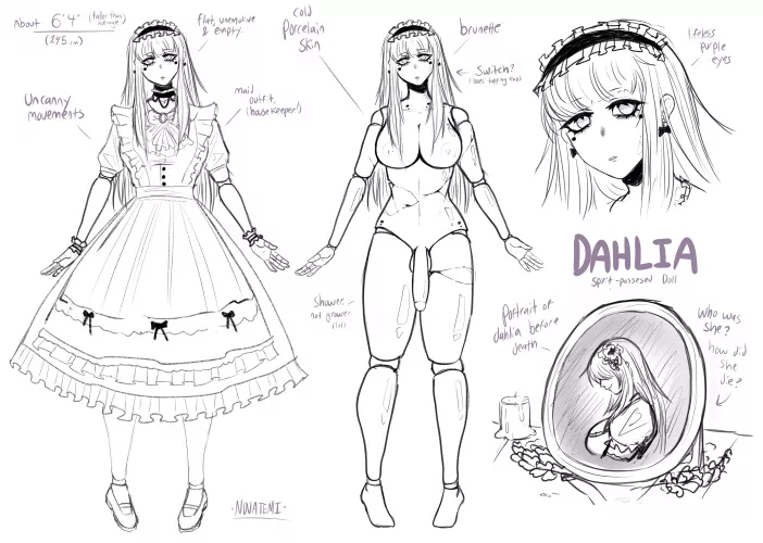 Haunted doll girl concept [OC, Novatemi]