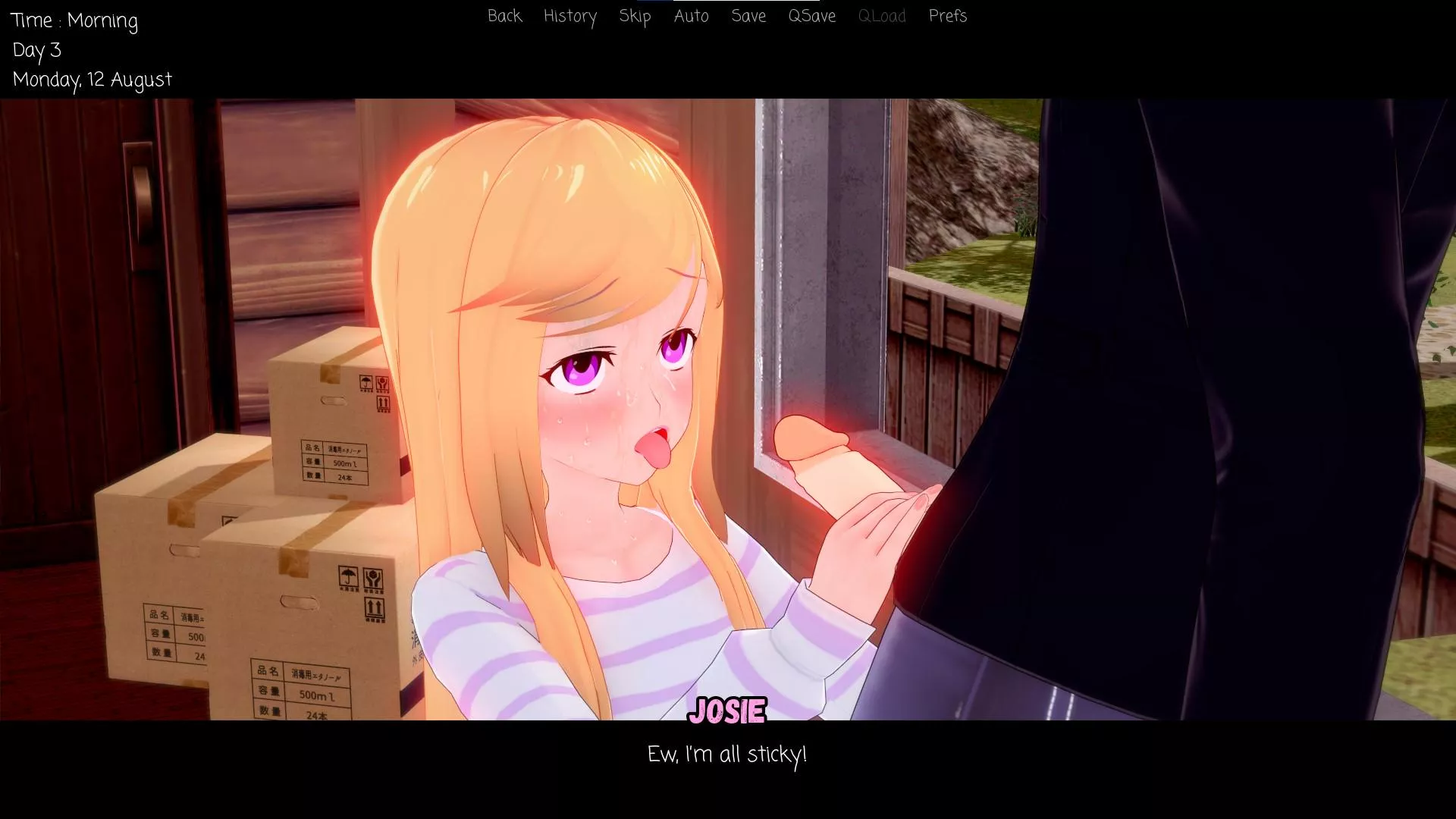 How does Josie look, all covered in your cum? [Sinful Valley]