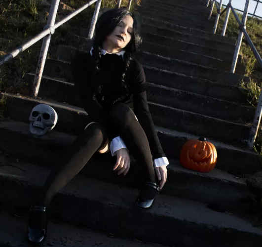 I went trick-or-treating but I didn't get any candy. Can I have you instead? 🖤🕸️🕷️
