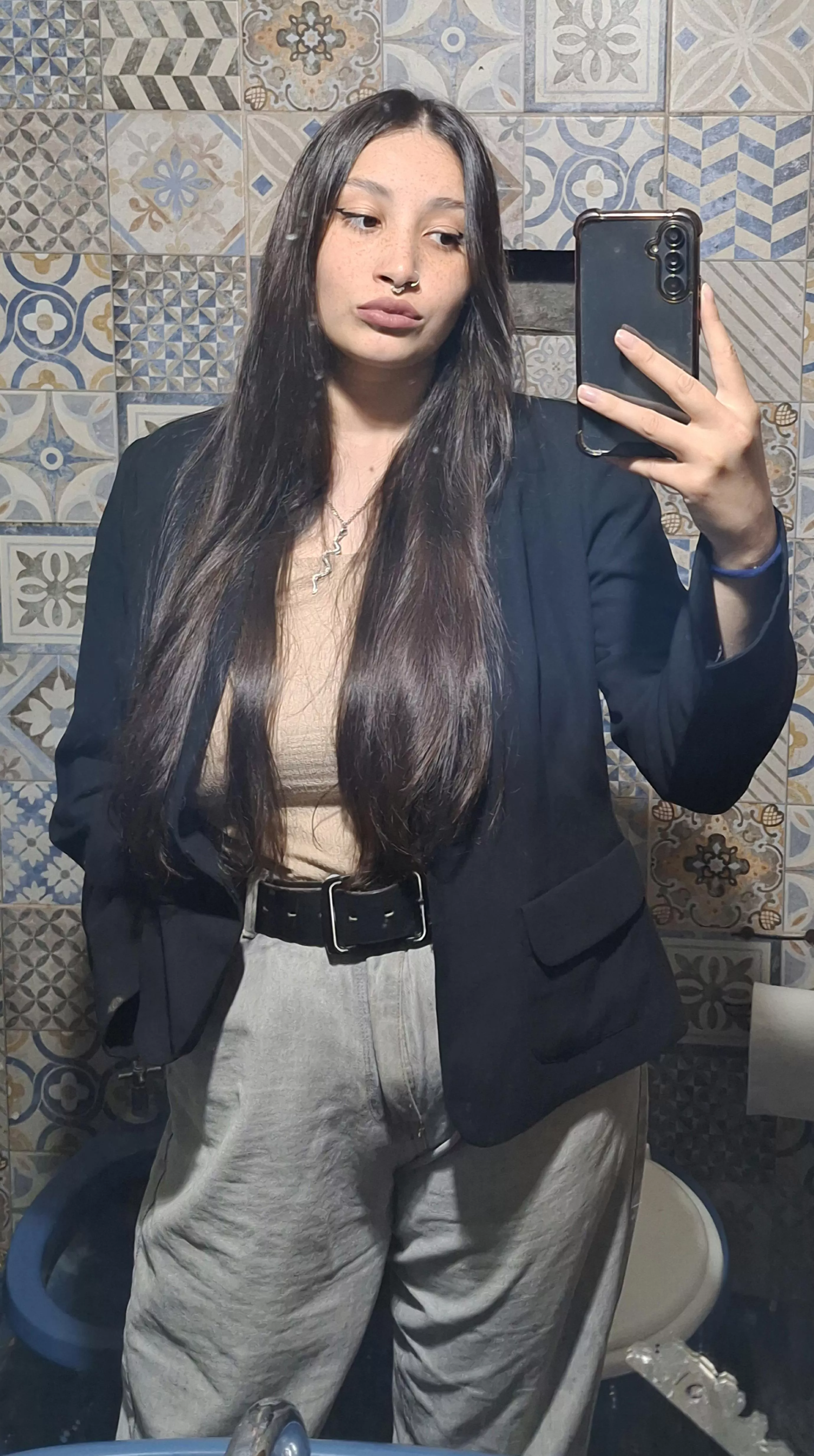 It took me years to take care of my hair and have it long. 