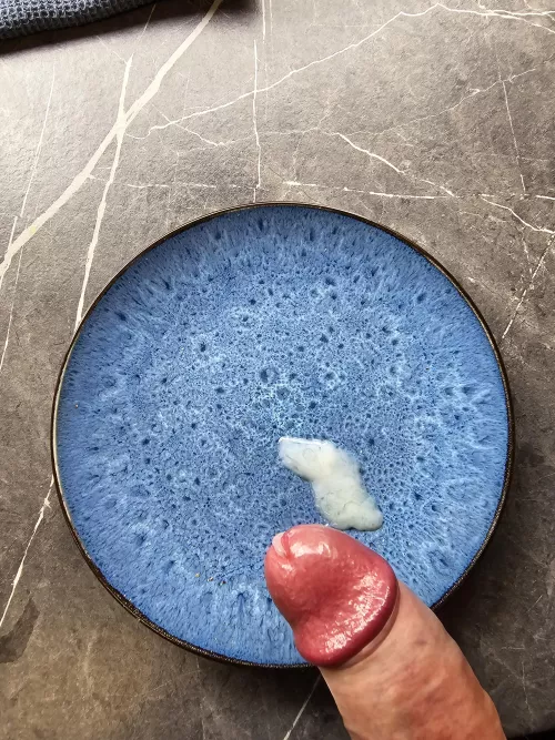 Just a plate of cum