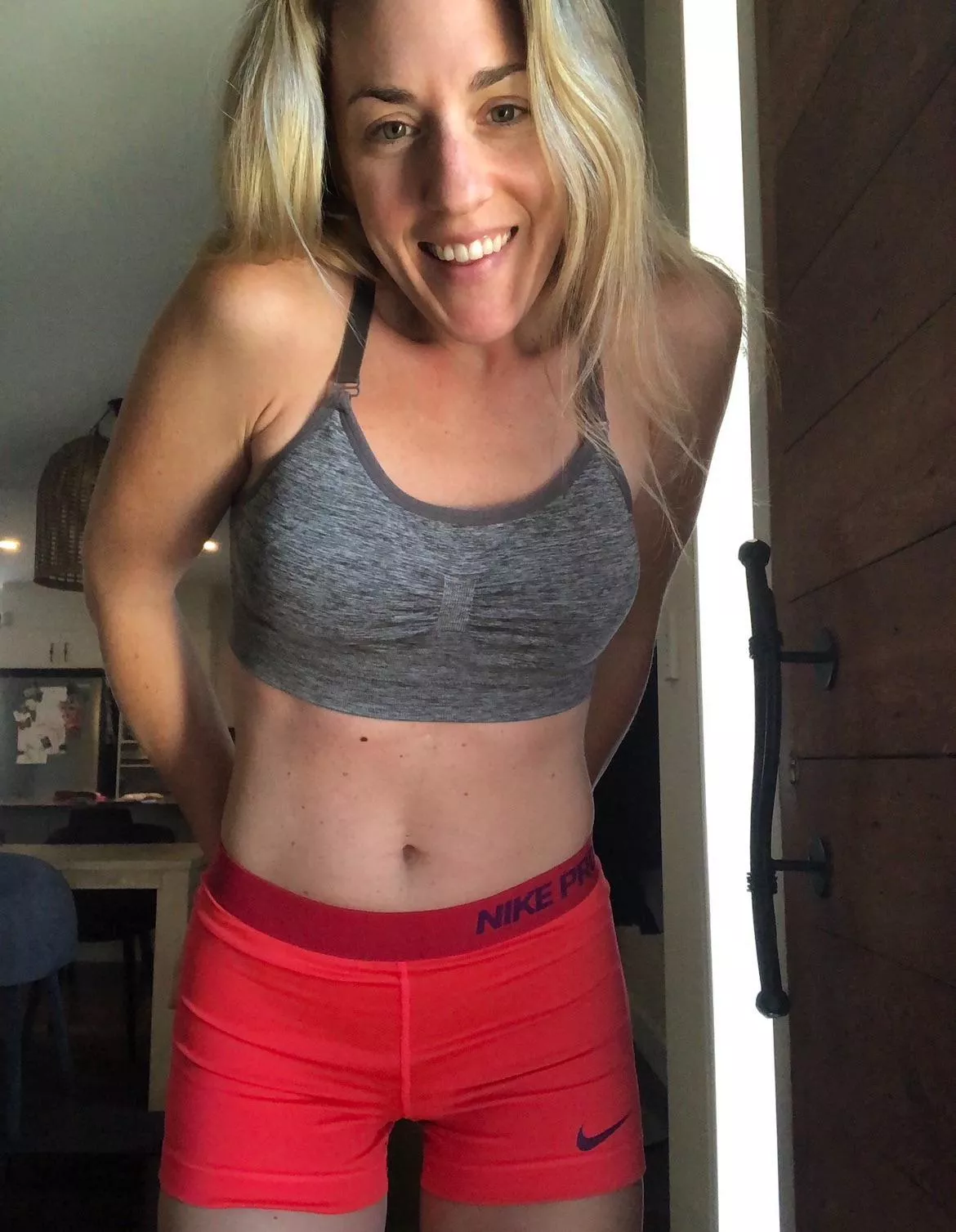 Midriff in my gym outfit!