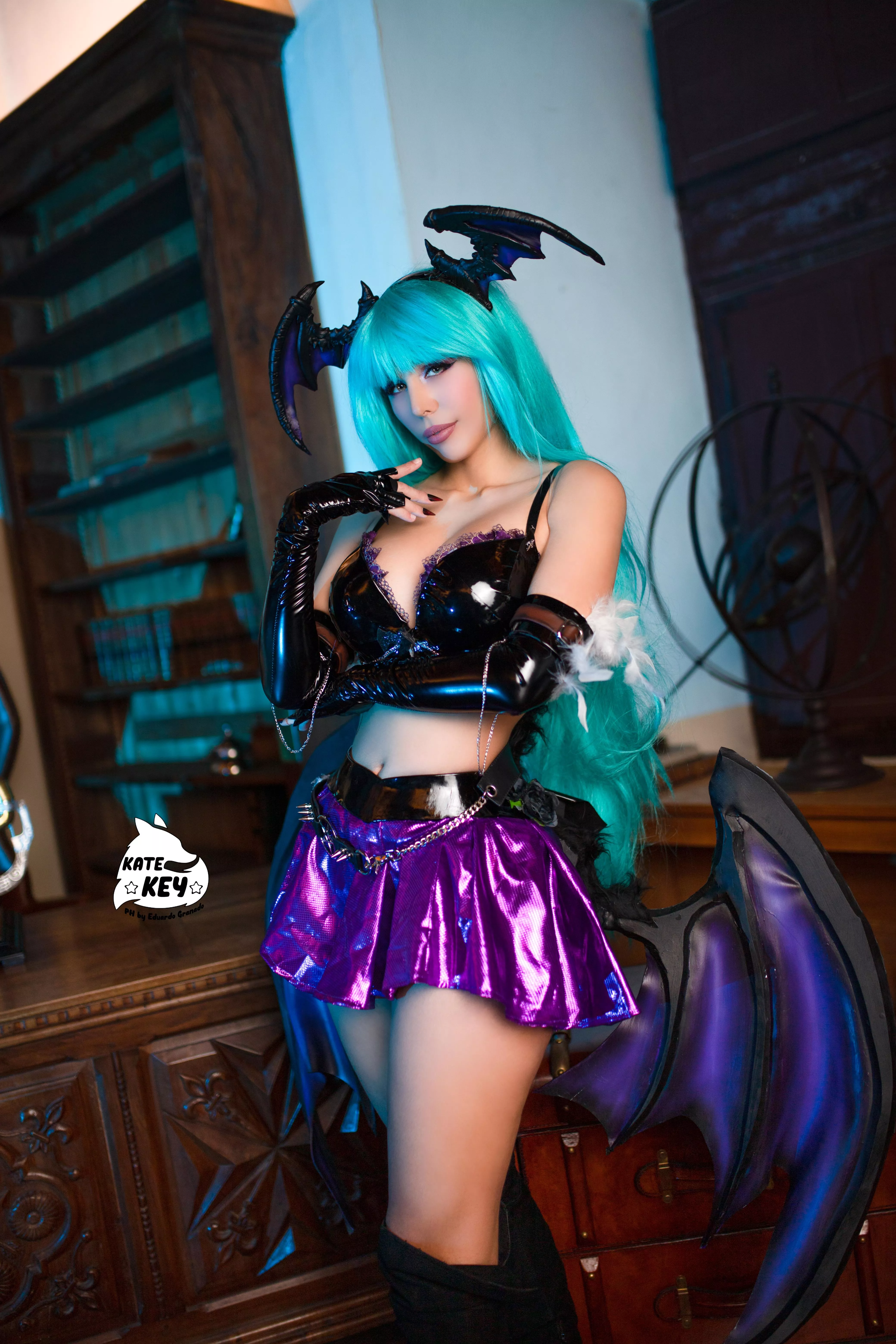 Morrigan Aensland from Darkstalkers by Kate Key Cosplay