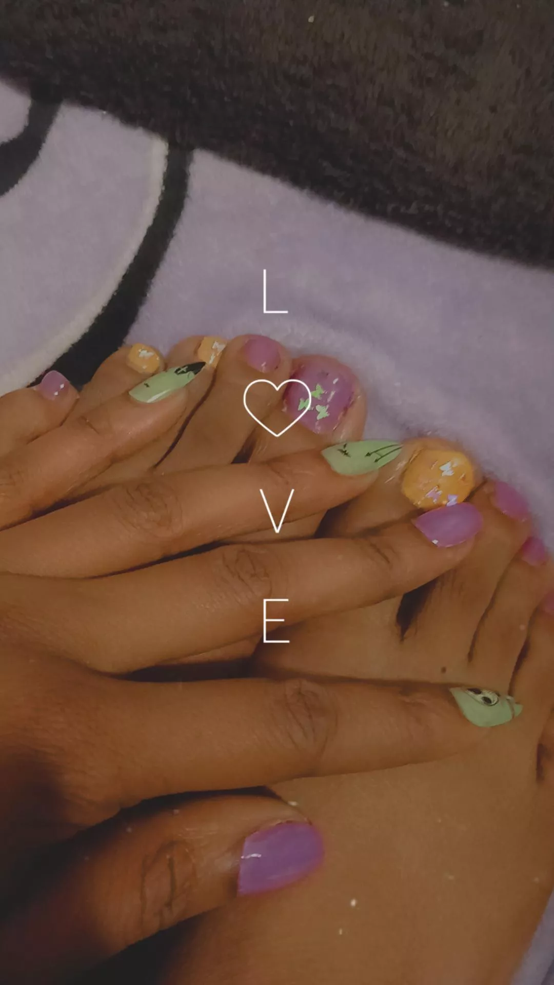 New set ✨️ 💅🏿🤳🏾🦶🏾