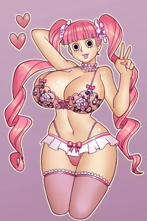 Perona in lingerie