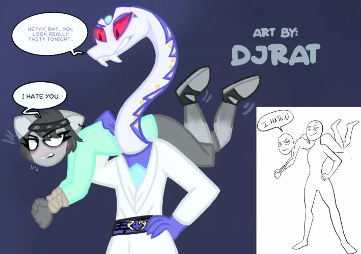 Rat and Pythor (Fanart oc) 
