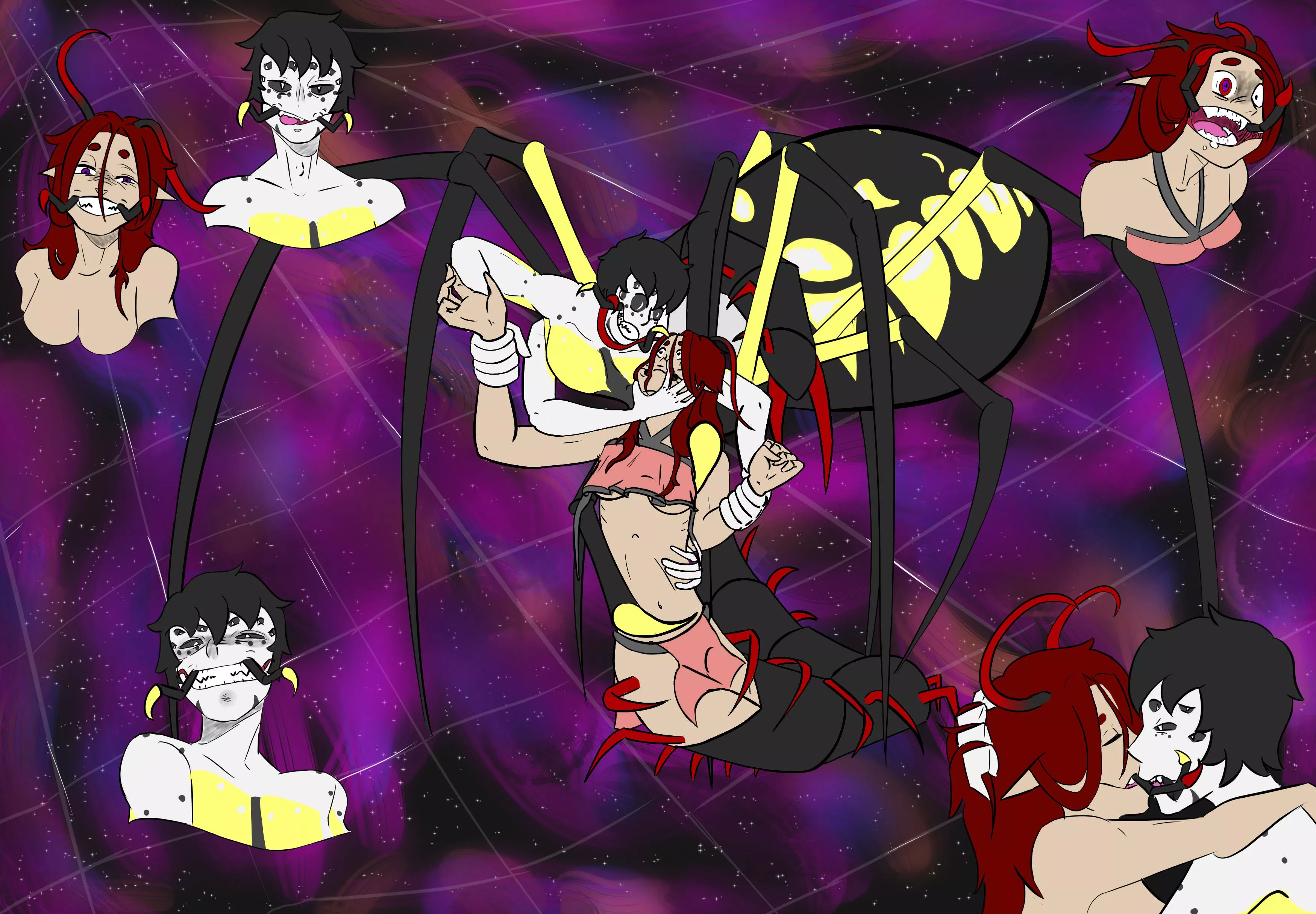 Sabriel and Persephone OC’s made by me