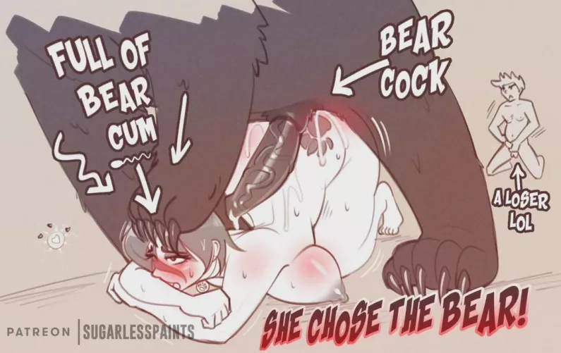 She choose the bear (SugarlessPaints)