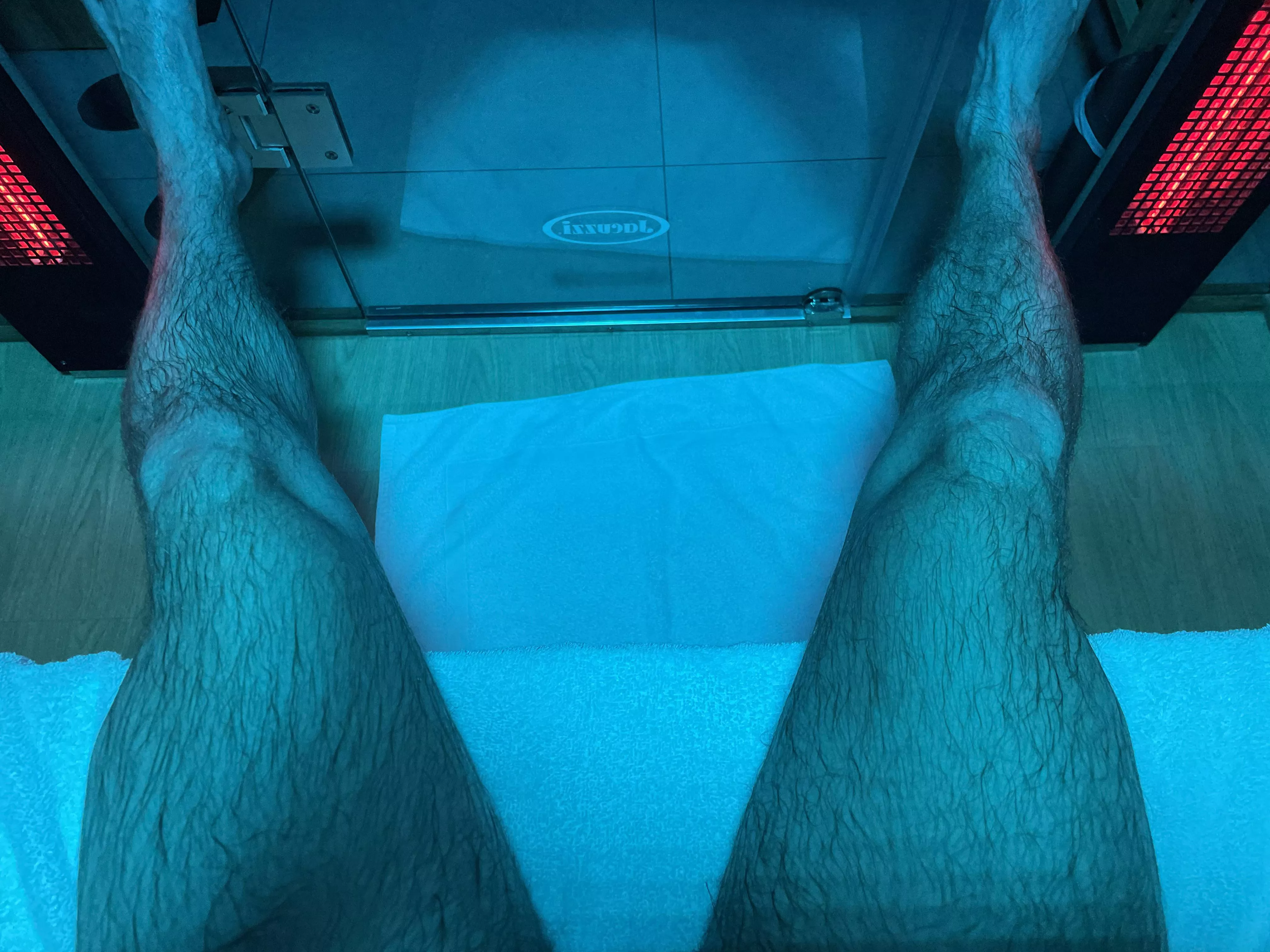 Sweating it out in the sauna