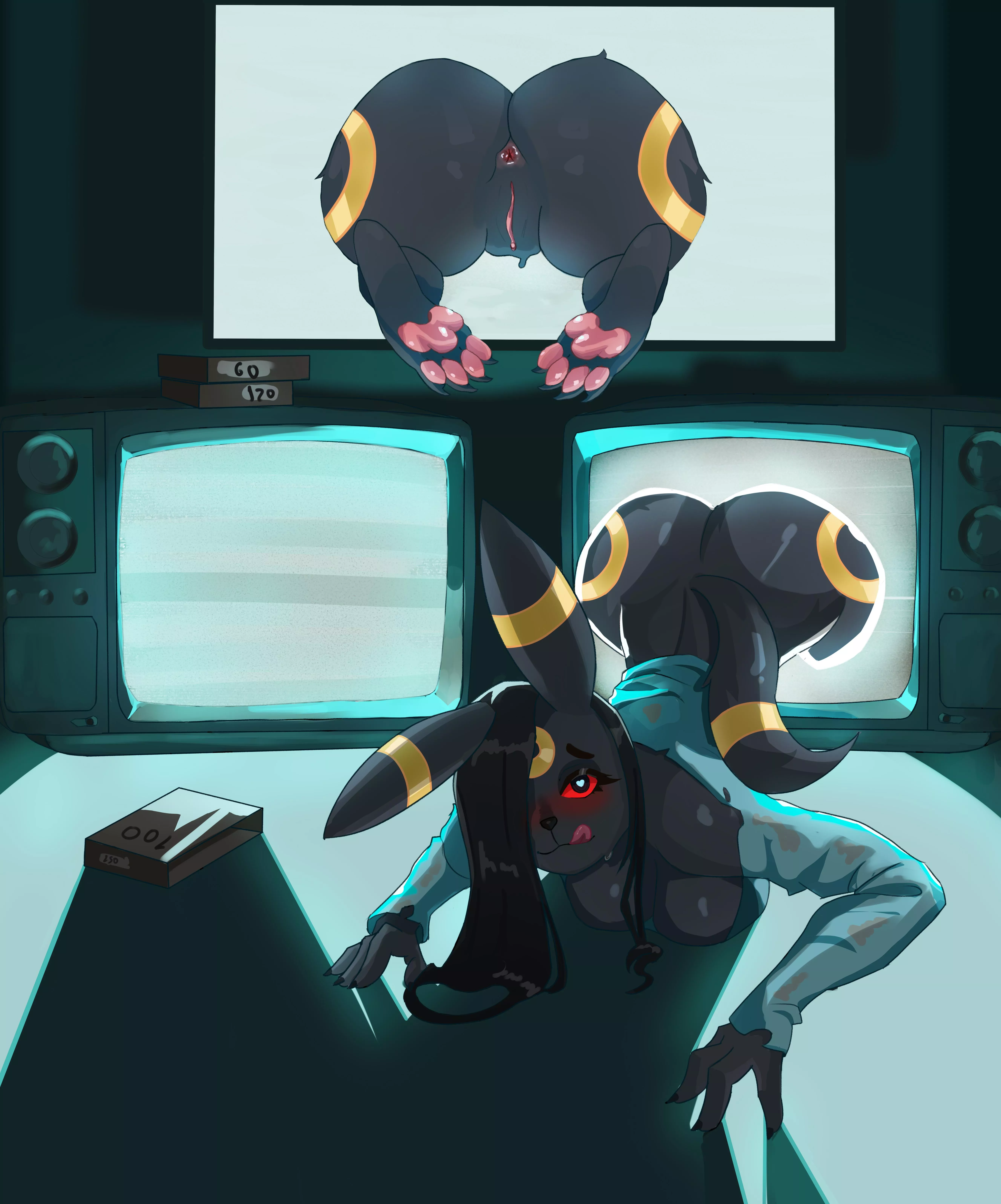 Umbreon night visit [F] (OdeniArt)