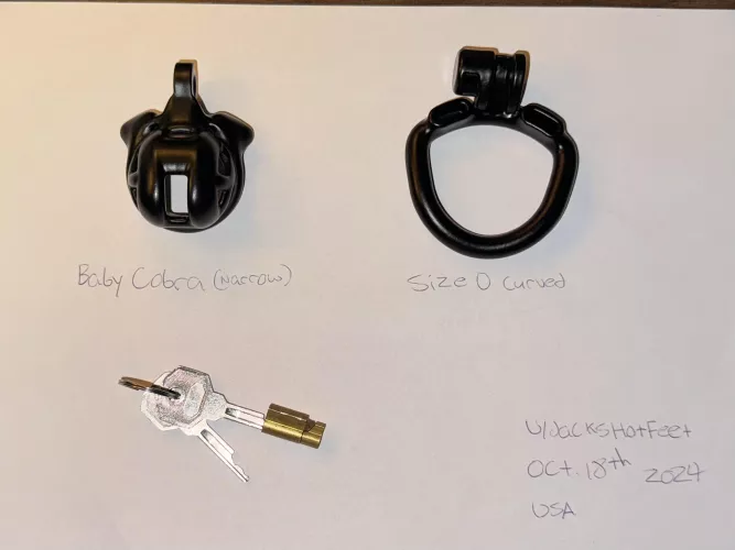 [US] Baby Cobra Narrow and Size 0 Curved ring for sale! Keys included. Dm if interested!