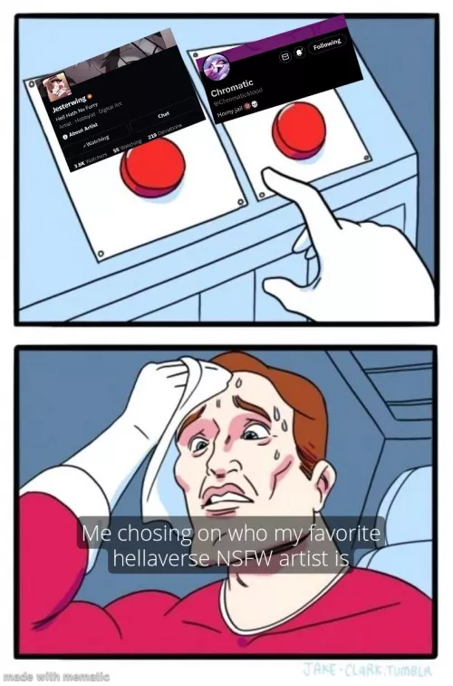 Who are your favorite hellaverse NSFW artists?