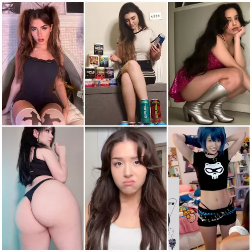 Who would you rather: Throatfuck, Creampie, Eat ass, Facial, Ass to Mouth, Finger. Pick only one girl for each thing (Andrea, Wolfabelle, Rae, Emiru, Pinkchyu, Poki) 