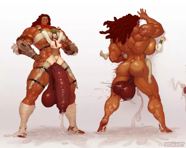 Dawn and the guildmarm (@Xoicom) [Monster Hunter]