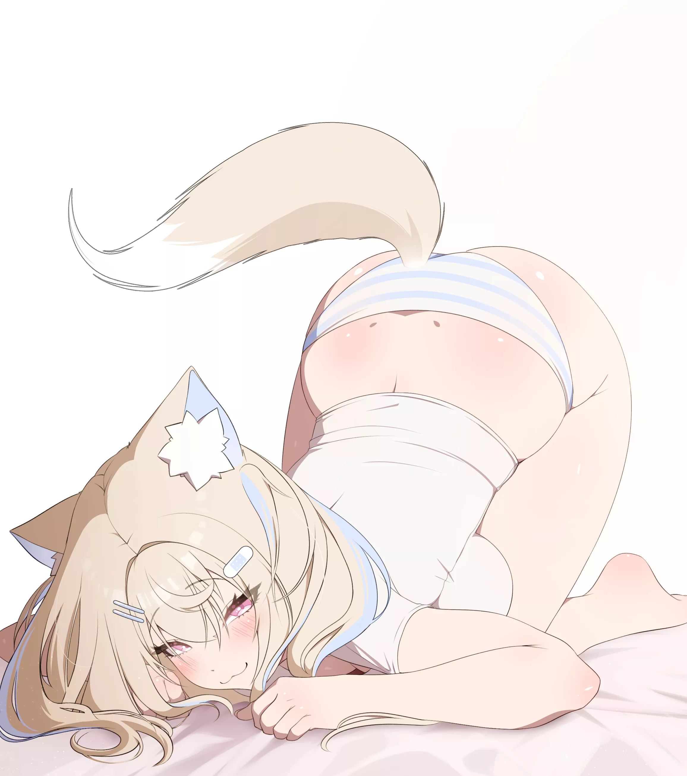 Fuwawa putting her bottom in the air (Prab) [Hololive]